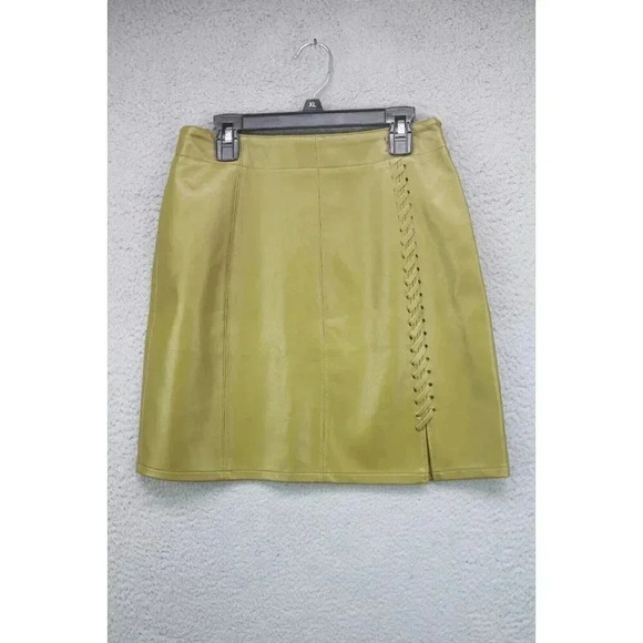 French Connection Faux Leather Crolenda Skirt-Size 2-New w/Tags - Picture 1 of 9